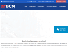 Tablet Screenshot of bcmcursos.com.br